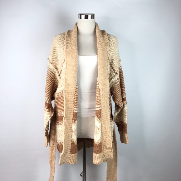 New Free People Cozy Cabin Belted Cardigan Sweater - Picture 2 of 5